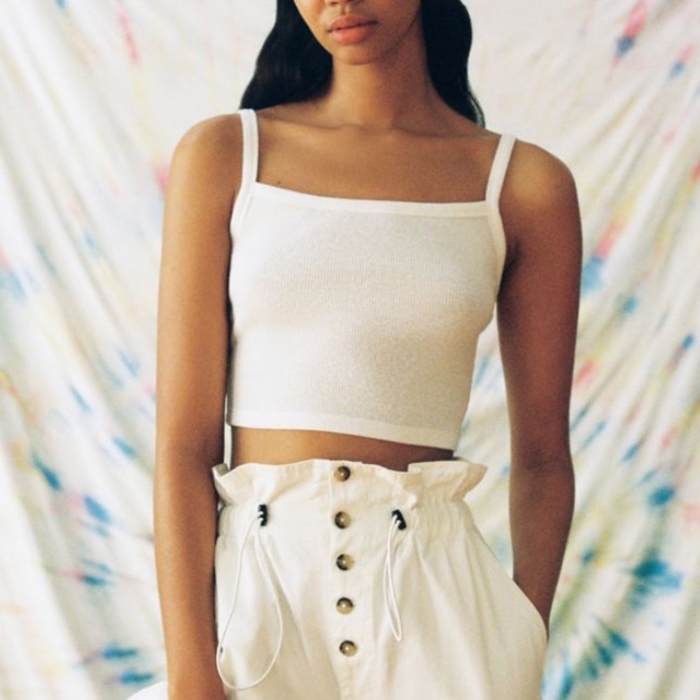 UO Step Sister Ribbed Cropped Cami